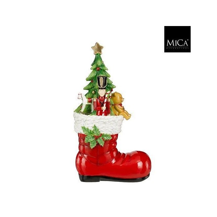 SCARPONE BABBO NATALE DECORATO H.90.5